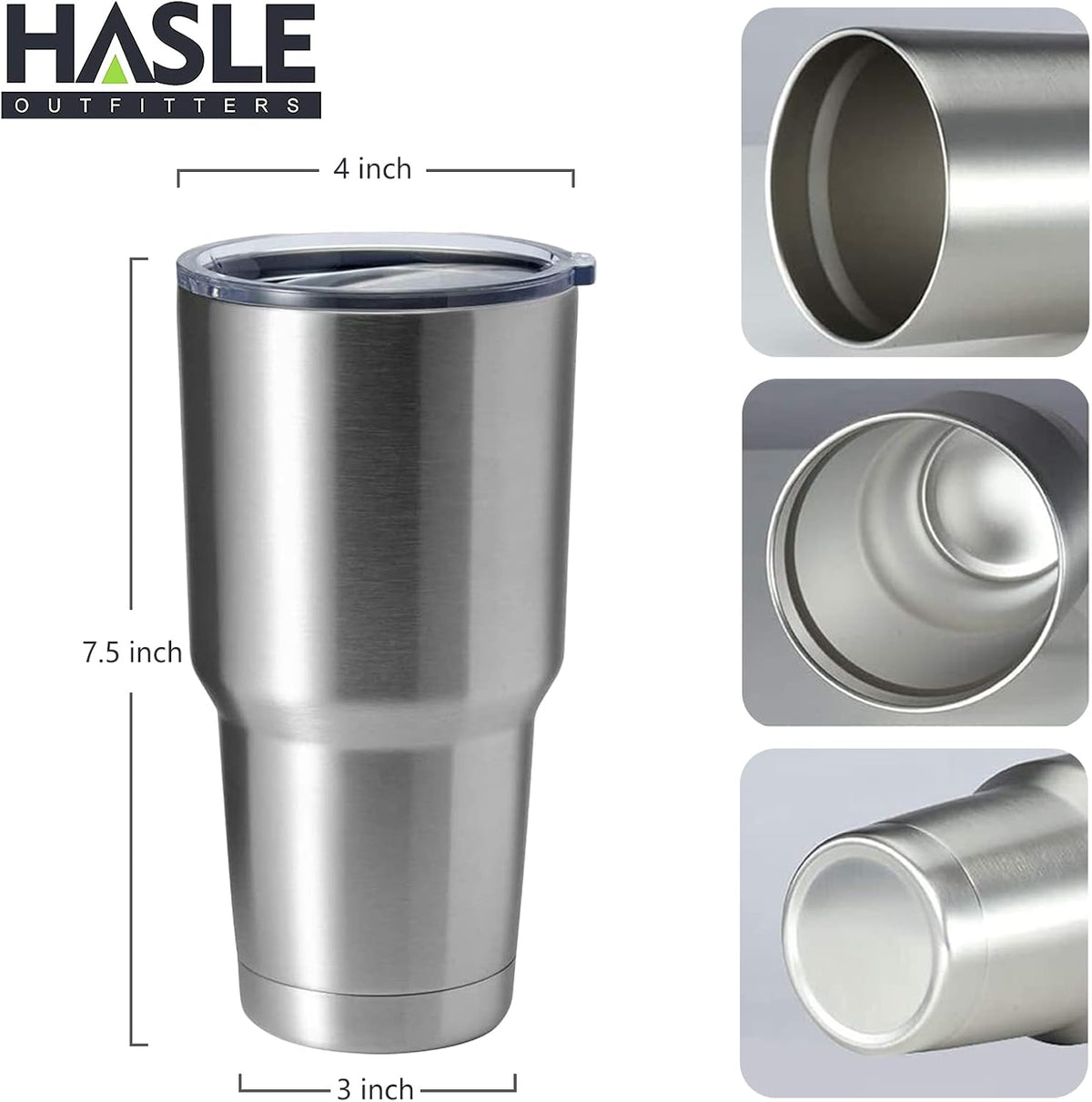 30oz Stainless Steel Tumbler, Double Wall Vacuum Insulated Travel Mug Tumbler, Durable Insulated Coffee Mug, Gift Box Set (Dark Blue, 1)