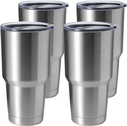 30oz Stainless Steel Tumbler, Double Wall Vacuum Insulated Travel Mug Tumbler, Durable Insulated Coffee Mug, Gift Box Set (Dark Blue, 1)