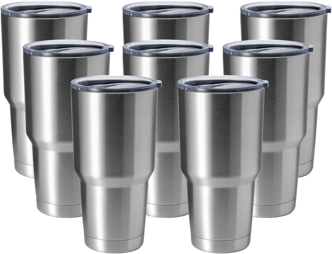 30oz Stainless Steel Tumbler, Double Wall Vacuum Insulated Travel Mug Tumbler, Durable Insulated Coffee Mug, Gift Box Set (Dark Blue, 1)