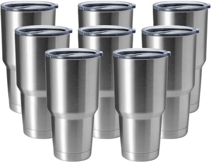 30oz Stainless Steel Tumbler, Double Wall Vacuum Insulated Travel Mug Tumbler, Durable Insulated Coffee Mug, Gift Box Set (Dark Blue, 1)