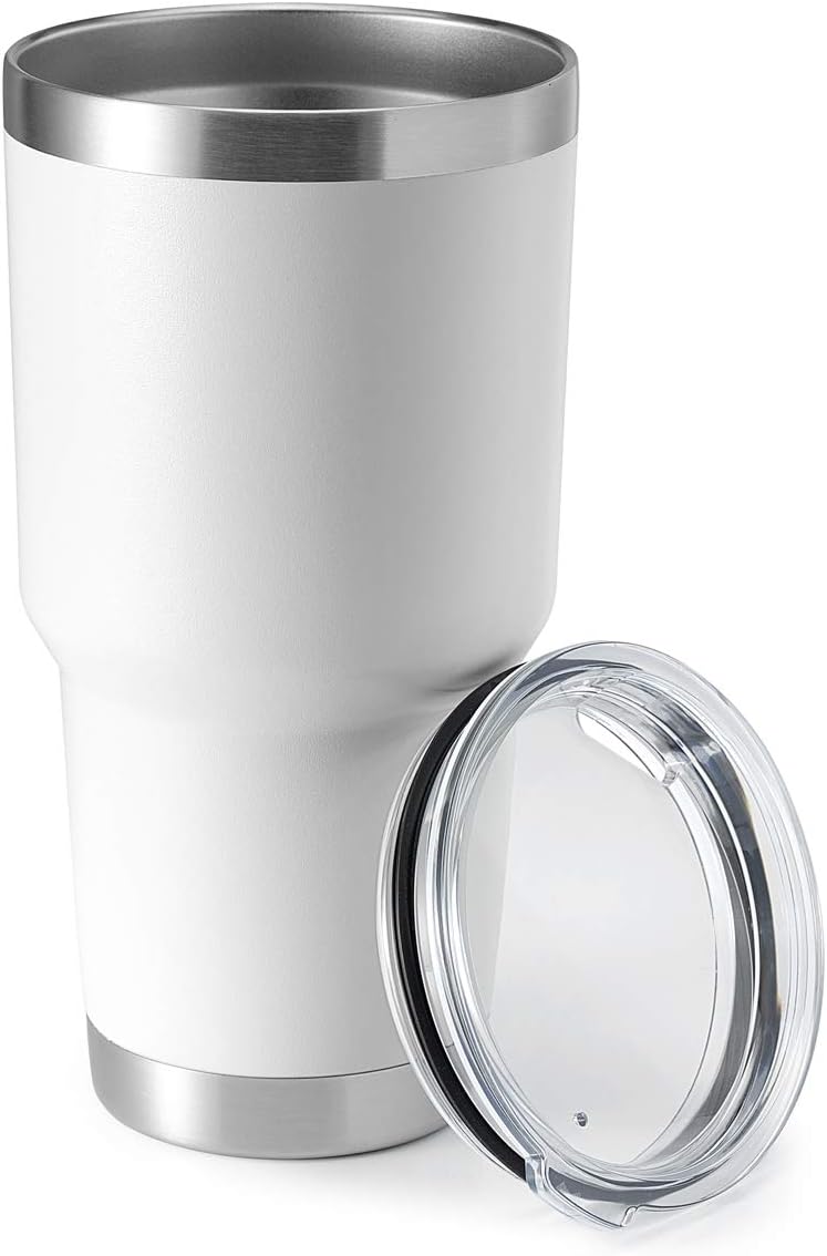 30oz Stainless Steel Tumbler, Double Wall Vacuum Insulated Travel Mug Tumbler, Durable Insulated Coffee Mug, Gift Box Set (Dark Blue, 1)