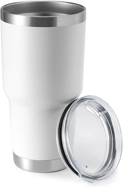 30oz Stainless Steel Tumbler, Double Wall Vacuum Insulated Travel Mug Tumbler, Durable Insulated Coffee Mug, Gift Box Set (Dark Blue, 1)