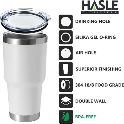 30oz Stainless Steel Tumbler, Double Wall Vacuum Insulated Travel Mug Tumbler, Durable Insulated Coffee Mug, Gift Box Set (Dark Blue, 1)