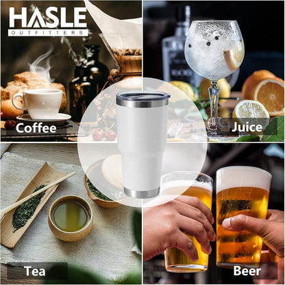 30oz Stainless Steel Tumbler, Double Wall Vacuum Insulated Travel Mug Tumbler, Durable Insulated Coffee Mug, Gift Box Set (Dark Blue, 1)
