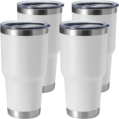 30oz Stainless Steel Tumbler, Double Wall Vacuum Insulated Travel Mug Tumbler, Durable Insulated Coffee Mug, Gift Box Set (Dark Blue, 1)