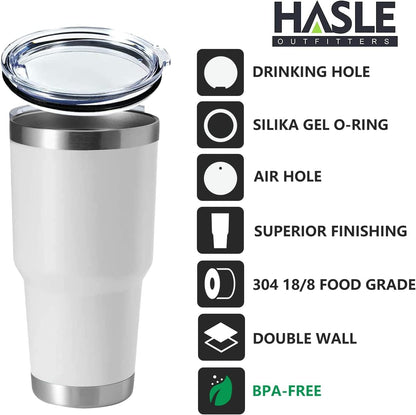 30oz Stainless Steel Tumbler, Double Wall Vacuum Insulated Travel Mug Tumbler, Durable Insulated Coffee Mug, Gift Box Set (Dark Blue, 1)