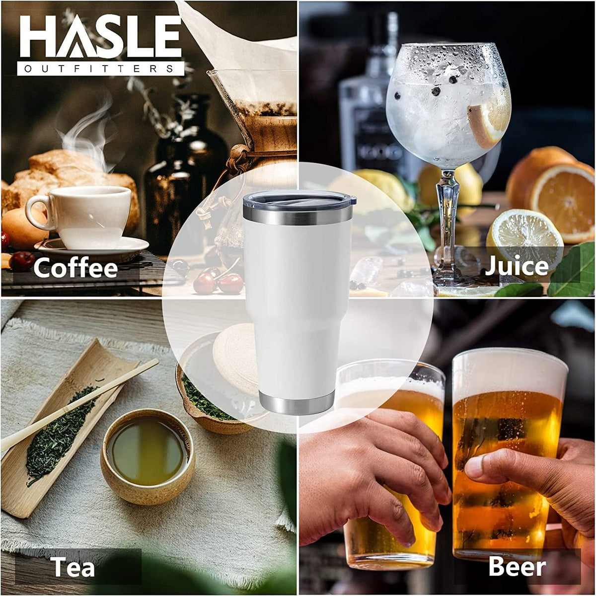 30oz Stainless Steel Tumbler, Double Wall Vacuum Insulated Travel Mug Tumbler, Durable Insulated Coffee Mug, Gift Box Set (Dark Blue, 1)