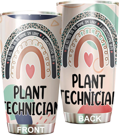Let All You Do Be Done In Love Postal Clerk Tumbler Stainless Steel 20oz, Office Gifts Women Men Work Friends Coworker, Driking Coffee Cup For Birthday Christmas - Colors C