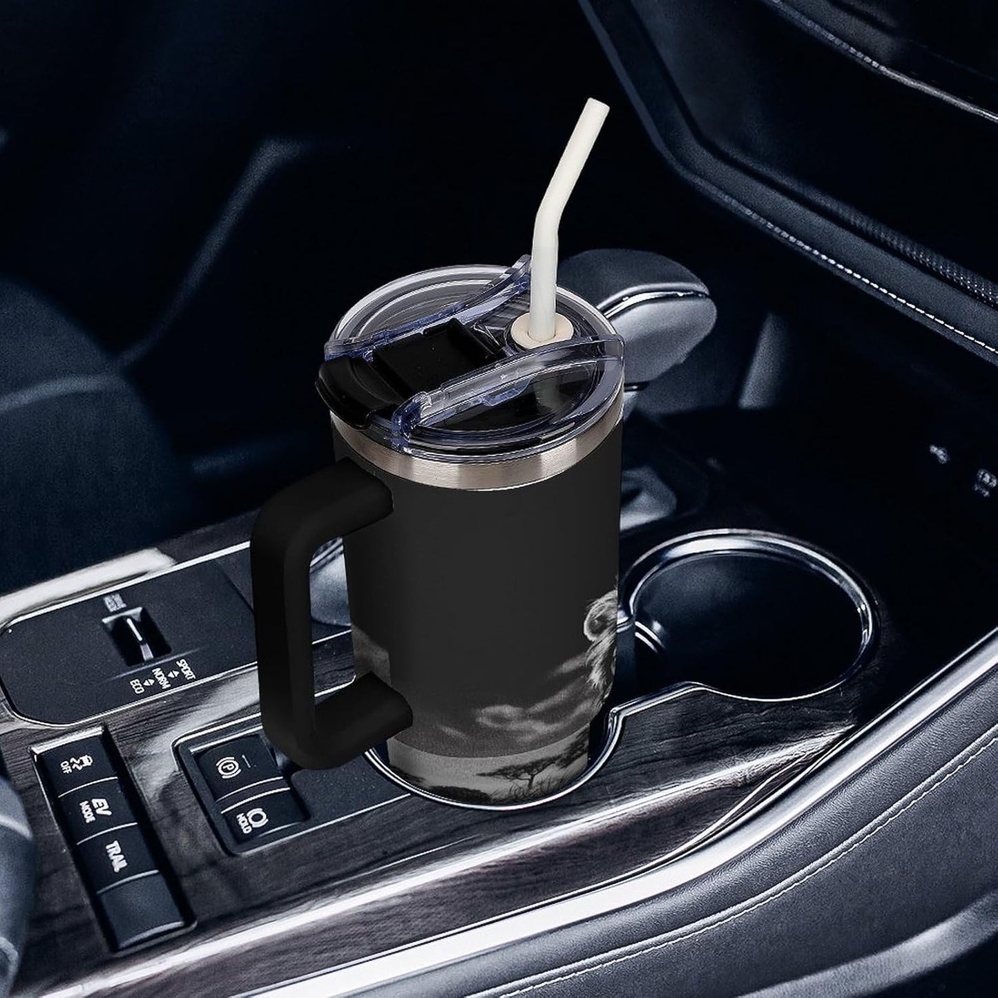 40 Oz Double Insulated Tumblers With Handles Pelican Birds Printed Insulated Tumbler With Straw With Lid Leak-proof Stainless Steel Travel Coffee Mug - Colors A
