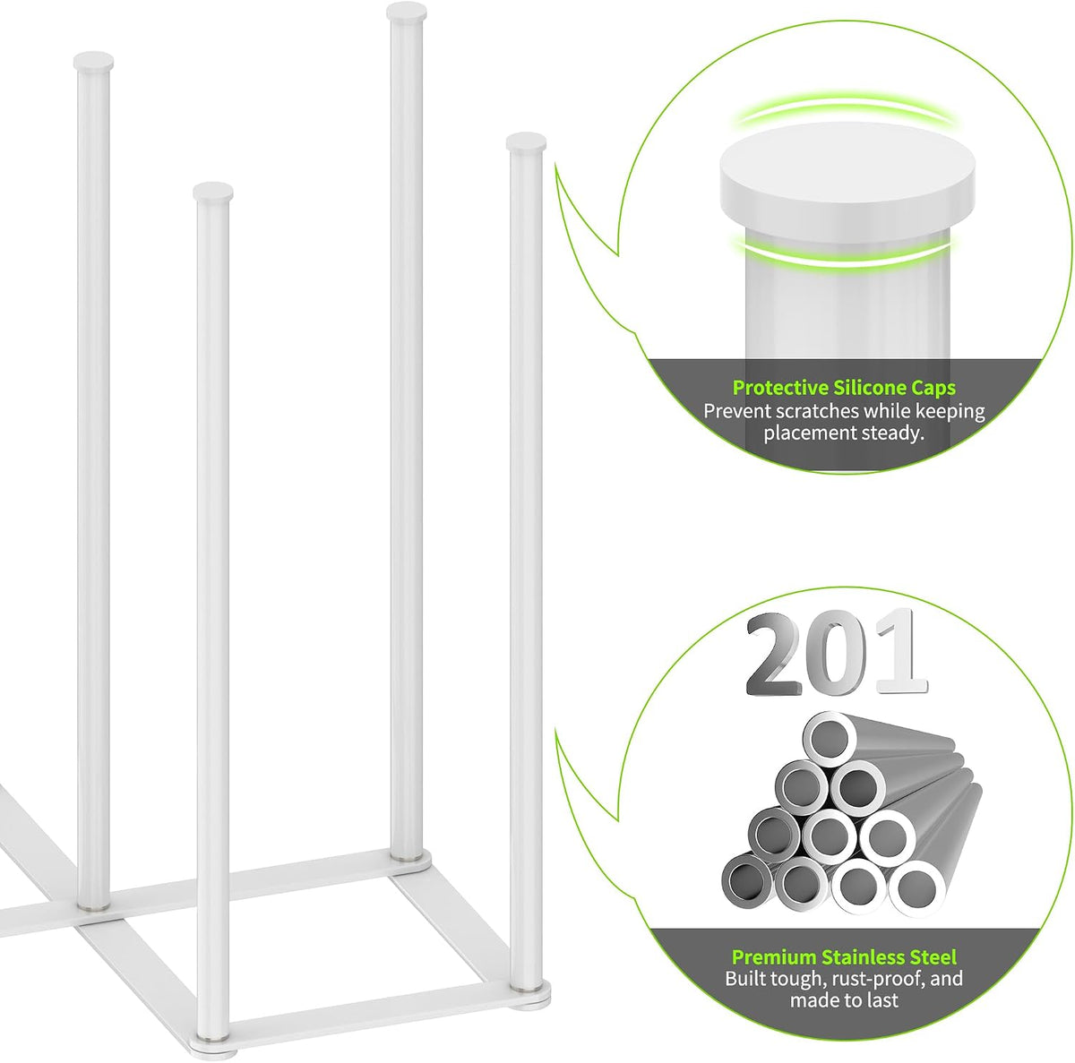Collapsible Bottle Drying Rack, Foldable Baby Bottle Drying Rack, Portable Drainer Stand Holder for Water Bottles, Cup, Reusable Silicone Bag, Cutting Board (Black)