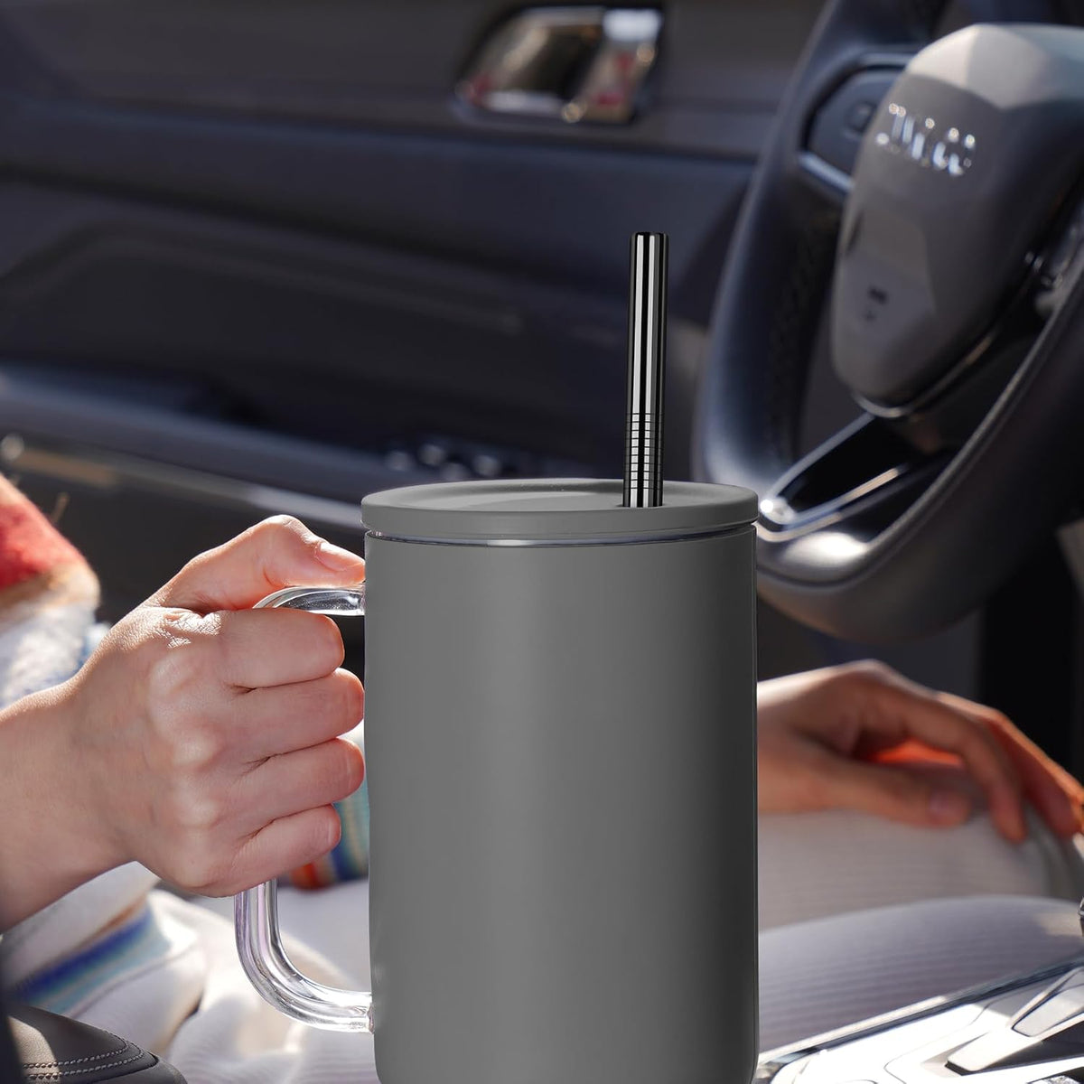 8PCS Stainless Steel Straws Fit for 40oz Stanley Tumblers, Silver
