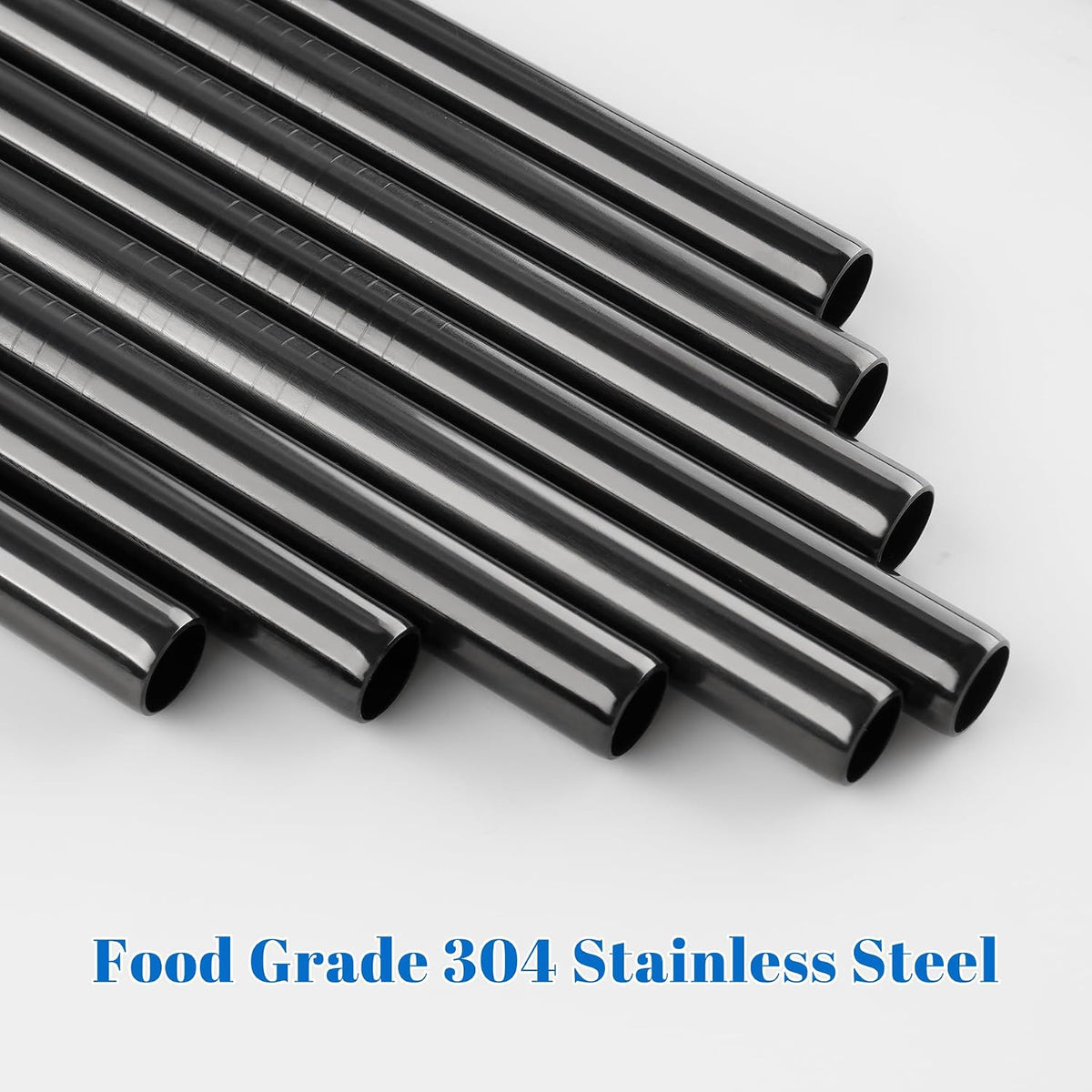 8PCS Stainless Steel Straws Fit for 40oz Stanley Tumblers, Silver