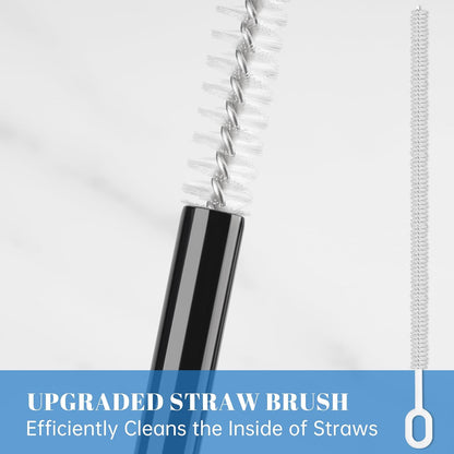 8PCS Stainless Steel Straws Fit for 40oz Stanley Tumblers, Silver