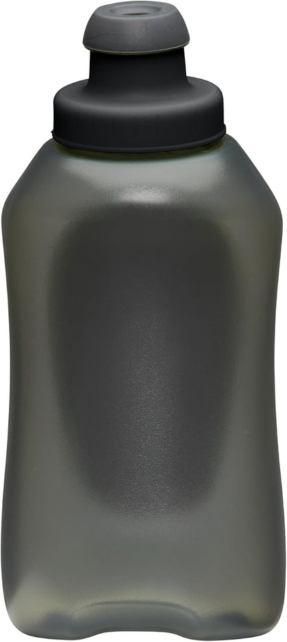 Nathan SpeedView Insulated Handheld Running Water Bottle Flask 18oz – Double-Wall Insulation, Ergonomic Grip, Blast Valve Cap, Phone & Key Storage Pockets, Reflective Design