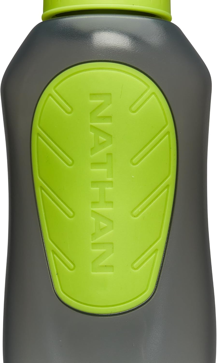 Nathan SpeedView Insulated Handheld Running Water Bottle Flask 18oz – Double-Wall Insulation, Ergonomic Grip, Blast Valve Cap, Phone & Key Storage Pockets, Reflective Design