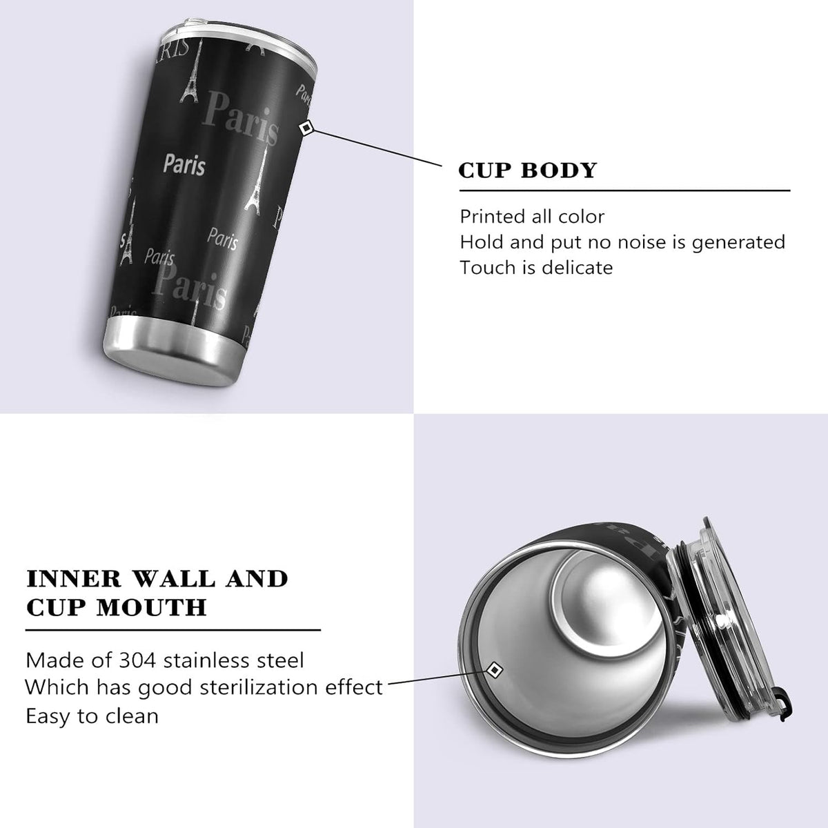 Tumbler Lightning Bolts Doodle Insulated Coffee Cup Beverage Container Travel Mug with Straw and Lid Double Wall Stainless Steel 20oz Holiday Gift