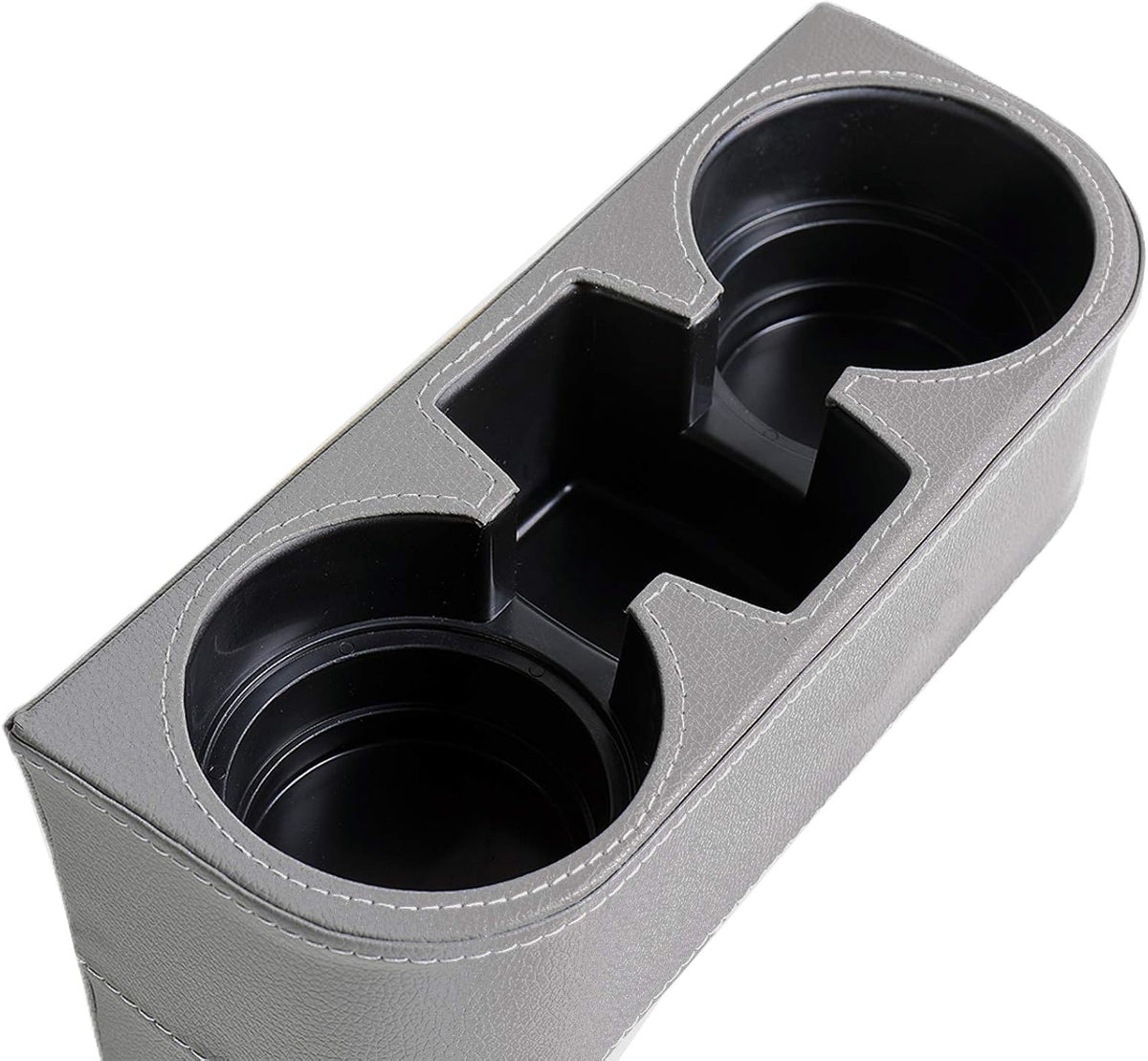 Car Console Side Seat Gap Organizer with Cup Holder, Black
