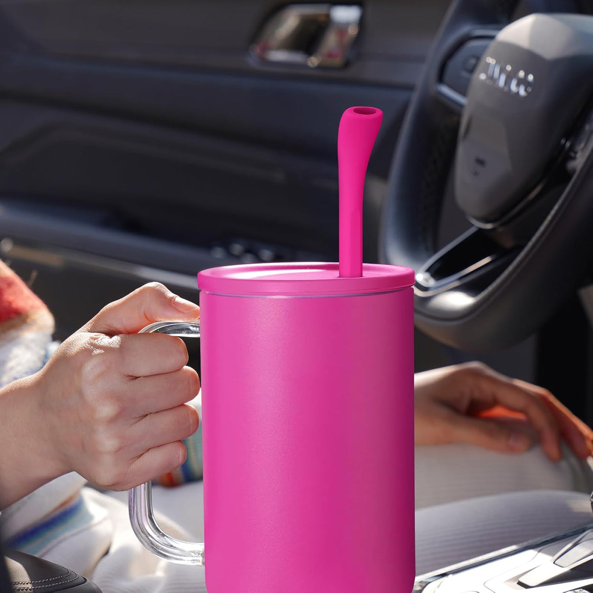 6PCS Silicone Anti-Wrinkle Straws Fit for Stanley 40oz 30oz Tumblers
