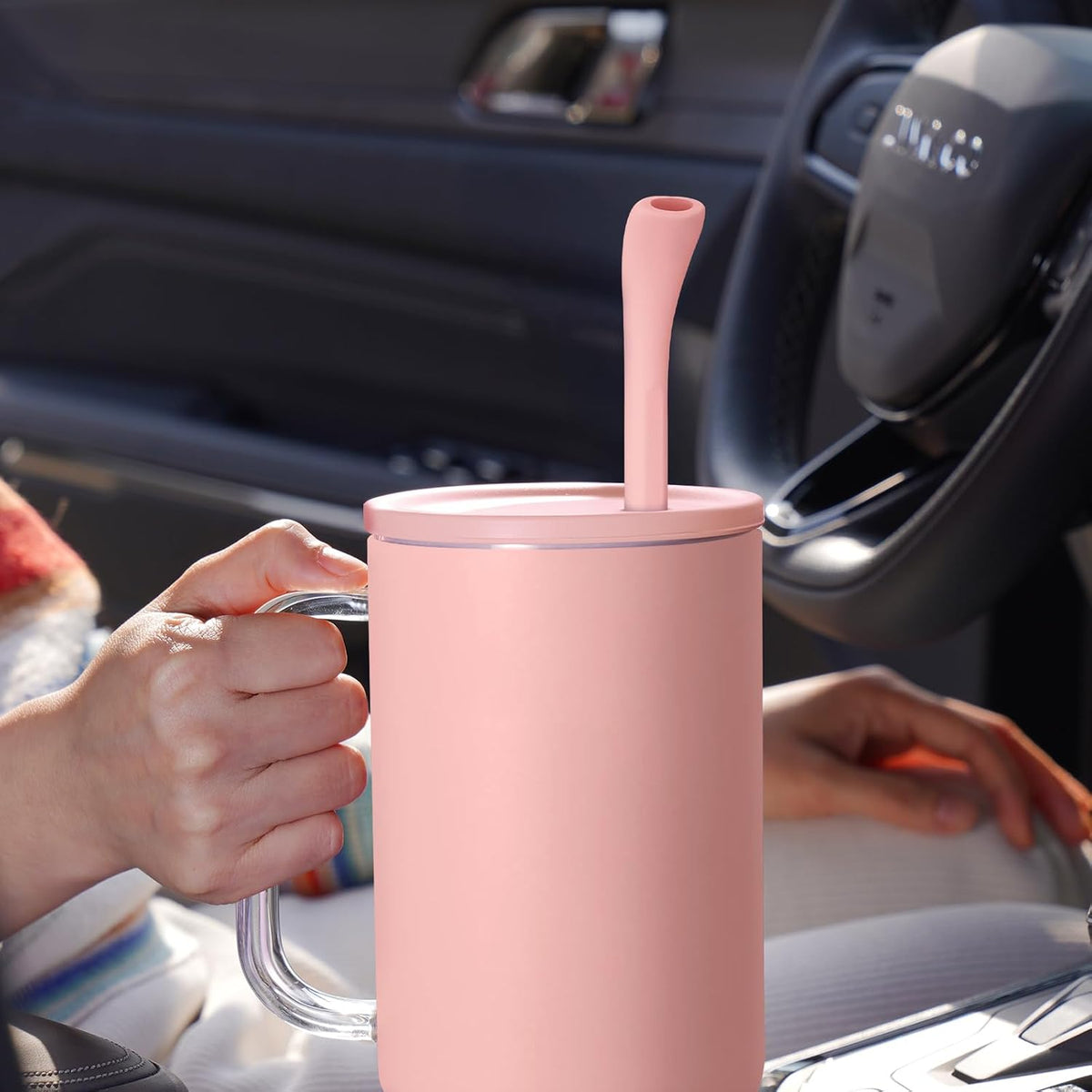 6PCS Silicone Anti-Wrinkle Straws Fit for Stanley 40oz 30oz Tumblers