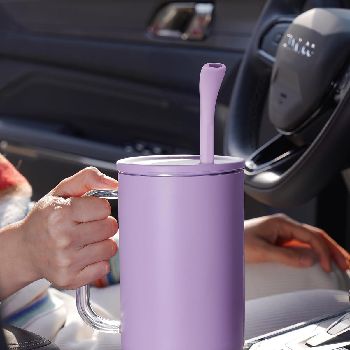 6PCS Silicone Anti-Wrinkle Straws Fit for Stanley 40oz 30oz Tumblers