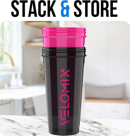 2 Pack 28oz Protein Shaker Bottle for Protein Mixes, ColorBurst