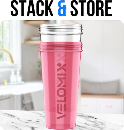 2 Pack 28oz Protein Shaker Bottle for Protein Mixes, ColorBurst