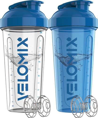 2 Pack 28oz Protein Shaker Bottle for Protein Mixes, ColorBurst