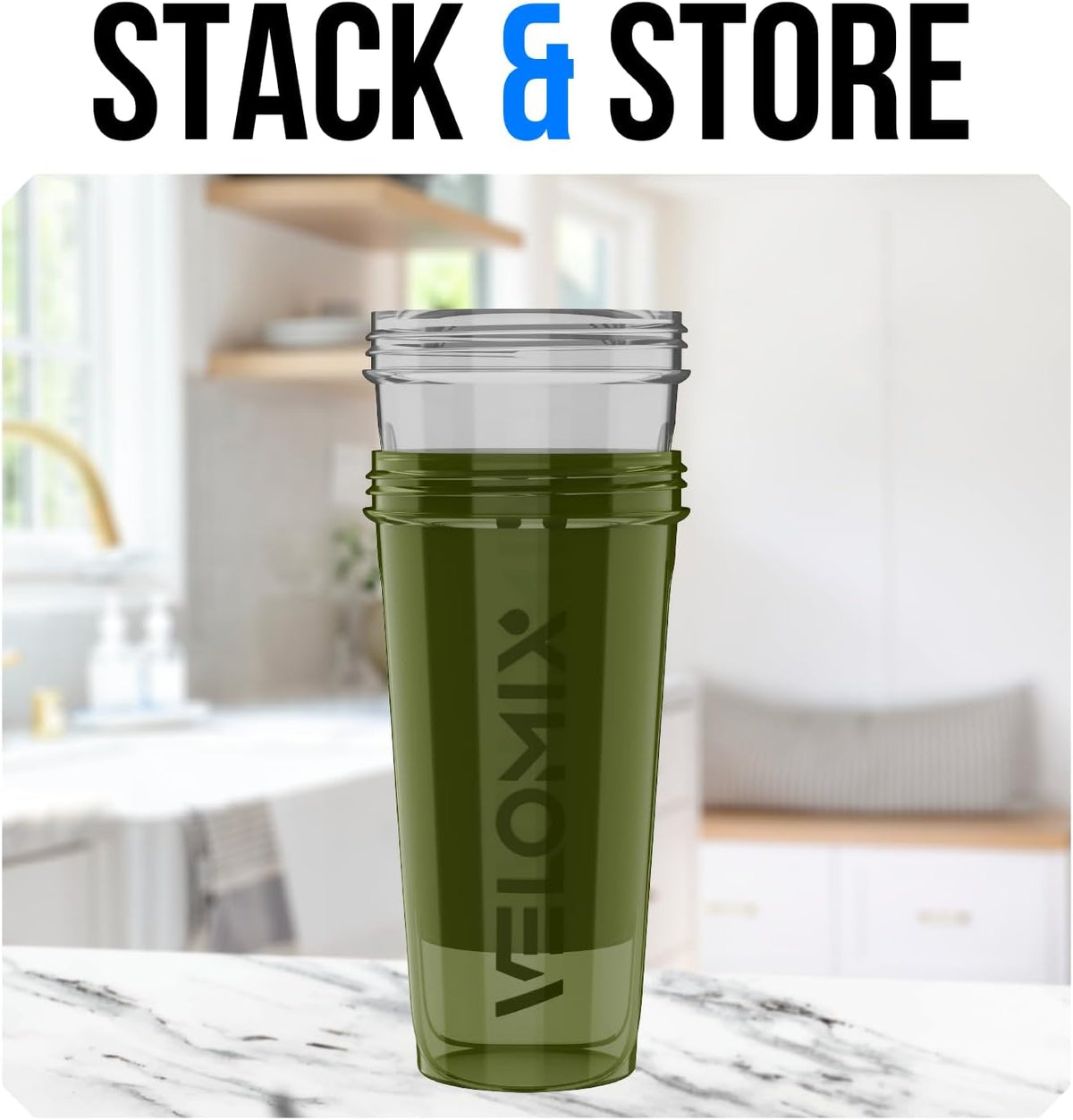 2 Pack 28oz Protein Shaker Bottle for Protein Mixes, ColorBurst