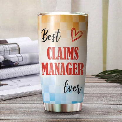 Best Lacrosse Coach Ever Tumbler Stainless Steel 20oz, Office Gifts Women Men Work Friends Coworker, Driking Coffee Cup For Birthday Christmas - Colors Q