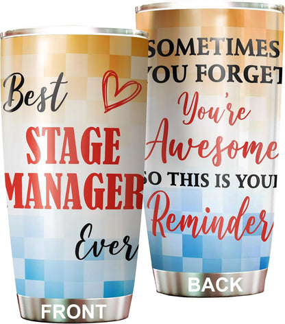 Best Lacrosse Coach Ever Tumbler Stainless Steel 20oz, Office Gifts Women Men Work Friends Coworker, Driking Coffee Cup For Birthday Christmas - Colors Q