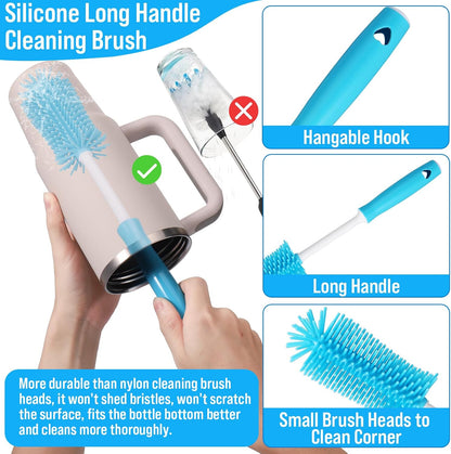 Water Bottle Cleaner Brush Set for Owala 24oz/32oz/40oz Cup,5 Pcs