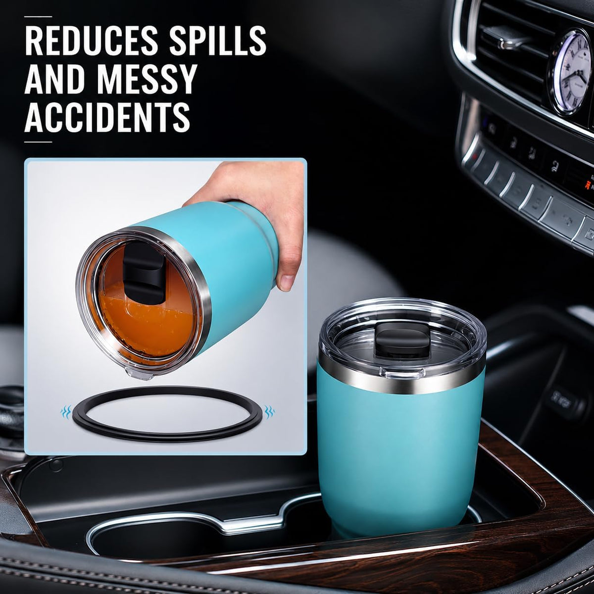 2Pack 20 oz YETI Tumbler Lids, Spill-Resistant Replacement Cups Lids