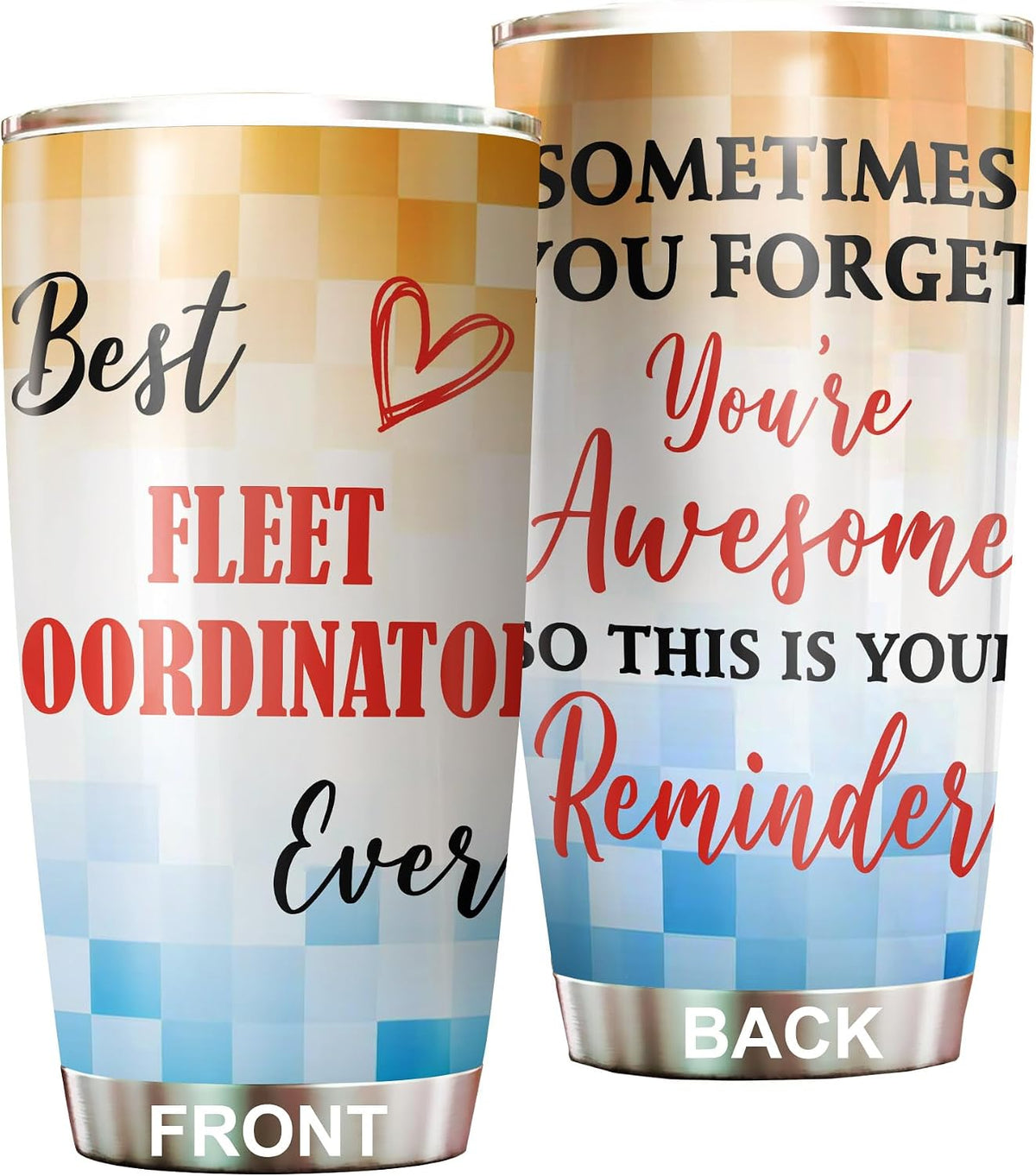 Best Caterer Ever Tumbler Stainless Steel 20oz, Office Gifts Women Men Work Friends Coworker, Driking Coffee Cup For Birthday Christmas - Colors Q
