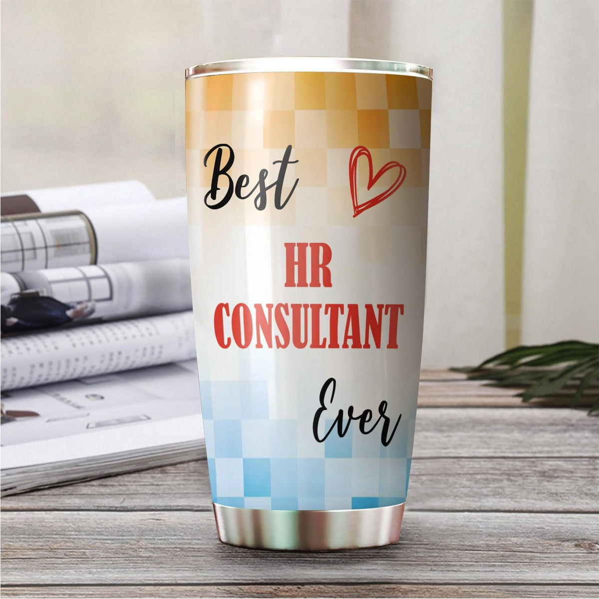 Best Caterer Ever Tumbler Stainless Steel 20oz, Office Gifts Women Men Work Friends Coworker, Driking Coffee Cup For Birthday Christmas - Colors Q