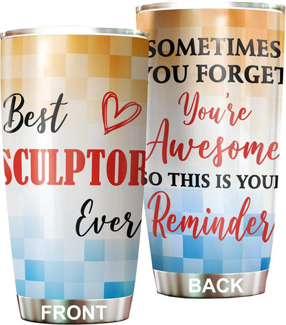 Best Caterer Ever Tumbler Stainless Steel 20oz, Office Gifts Women Men Work Friends Coworker, Driking Coffee Cup For Birthday Christmas - Colors Q