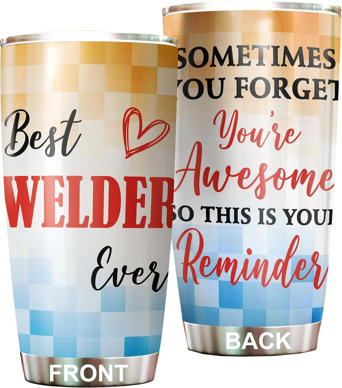 Best Caterer Ever Tumbler Stainless Steel 20oz, Office Gifts Women Men Work Friends Coworker, Driking Coffee Cup For Birthday Christmas - Colors Q