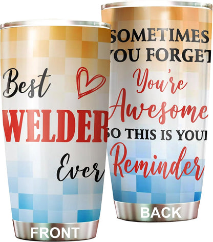 Best Caterer Ever Tumbler Stainless Steel 20oz, Office Gifts Women Men Work Friends Coworker, Driking Coffee Cup For Birthday Christmas - Colors Q