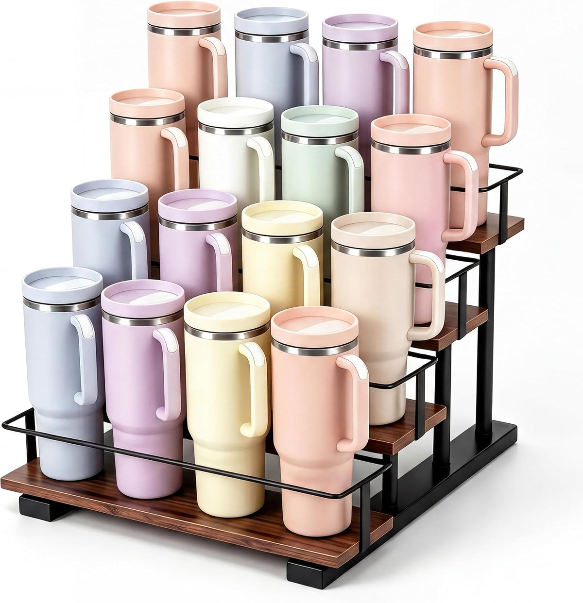 3-Tier Stanley Cup Holder for 12 40-Ounce Tumblers