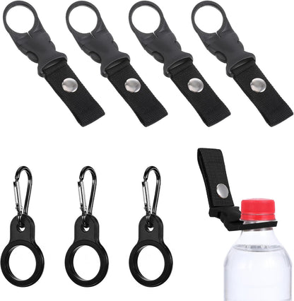 7 Pcs Water Bottle Holder Hanging Bottles Buckle Clip Portable Mineral Water Bottle Clip Strap Mineral Waters Ring Holder