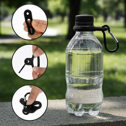 7 Pcs Water Bottle Holder Hanging Bottles Buckle Clip Portable Mineral Water Bottle Clip Strap Mineral Waters Ring Holder