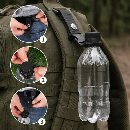 7 Pcs Water Bottle Holder Hanging Bottles Buckle Clip Portable Mineral Water Bottle Clip Strap Mineral Waters Ring Holder