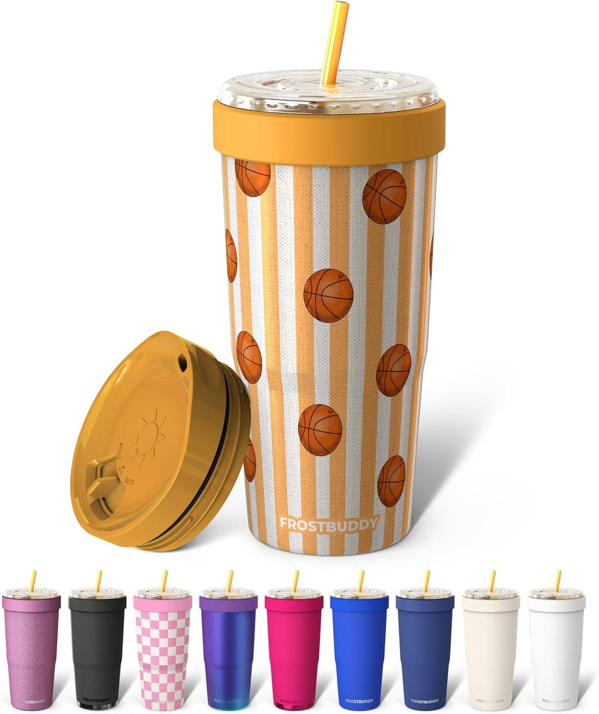Togo Buddy 30oz Tumbler - Spill-Proof Flip Lid (Blue Pencil) - Colors D
