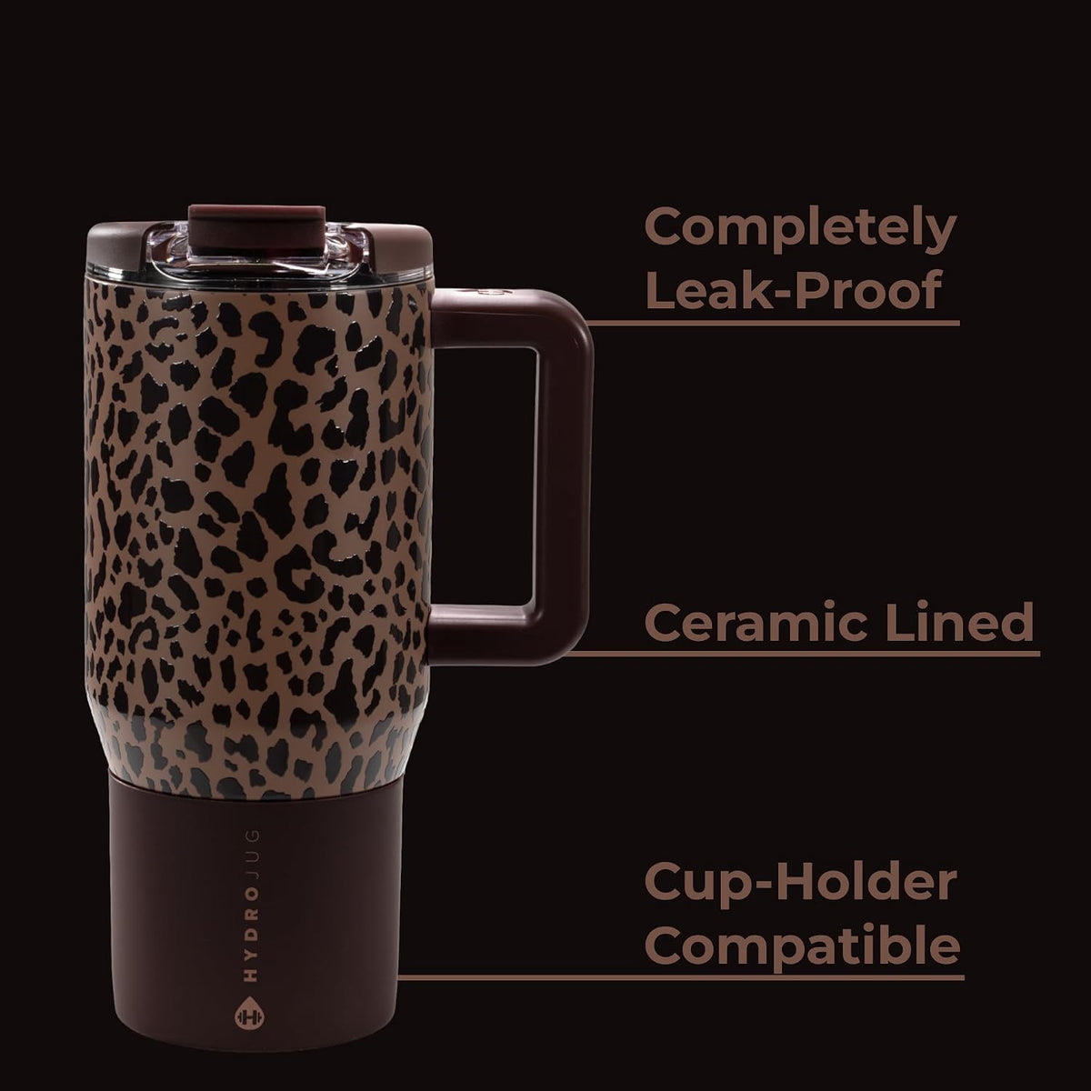 Coffee Traveler 20oz Ceramic-Lined Mug with Handle, Cascade