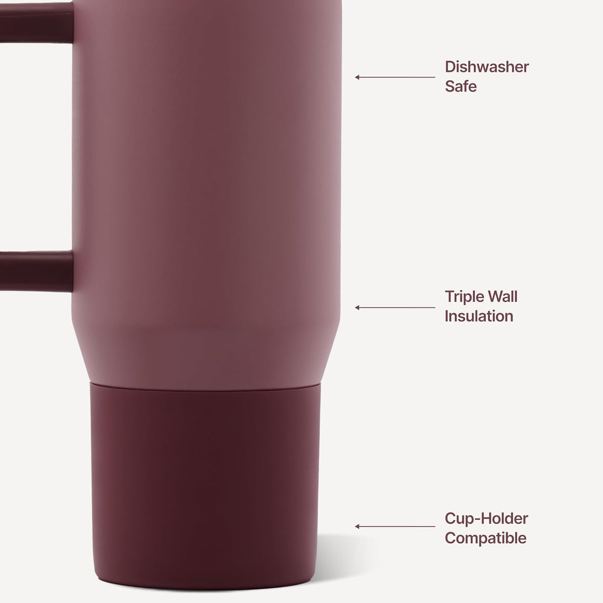 Coffee Traveler 20oz Ceramic-Lined Mug with Handle, Cascade