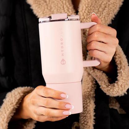 Coffee Traveler 20oz Ceramic-Lined Mug with Handle, Cascade
