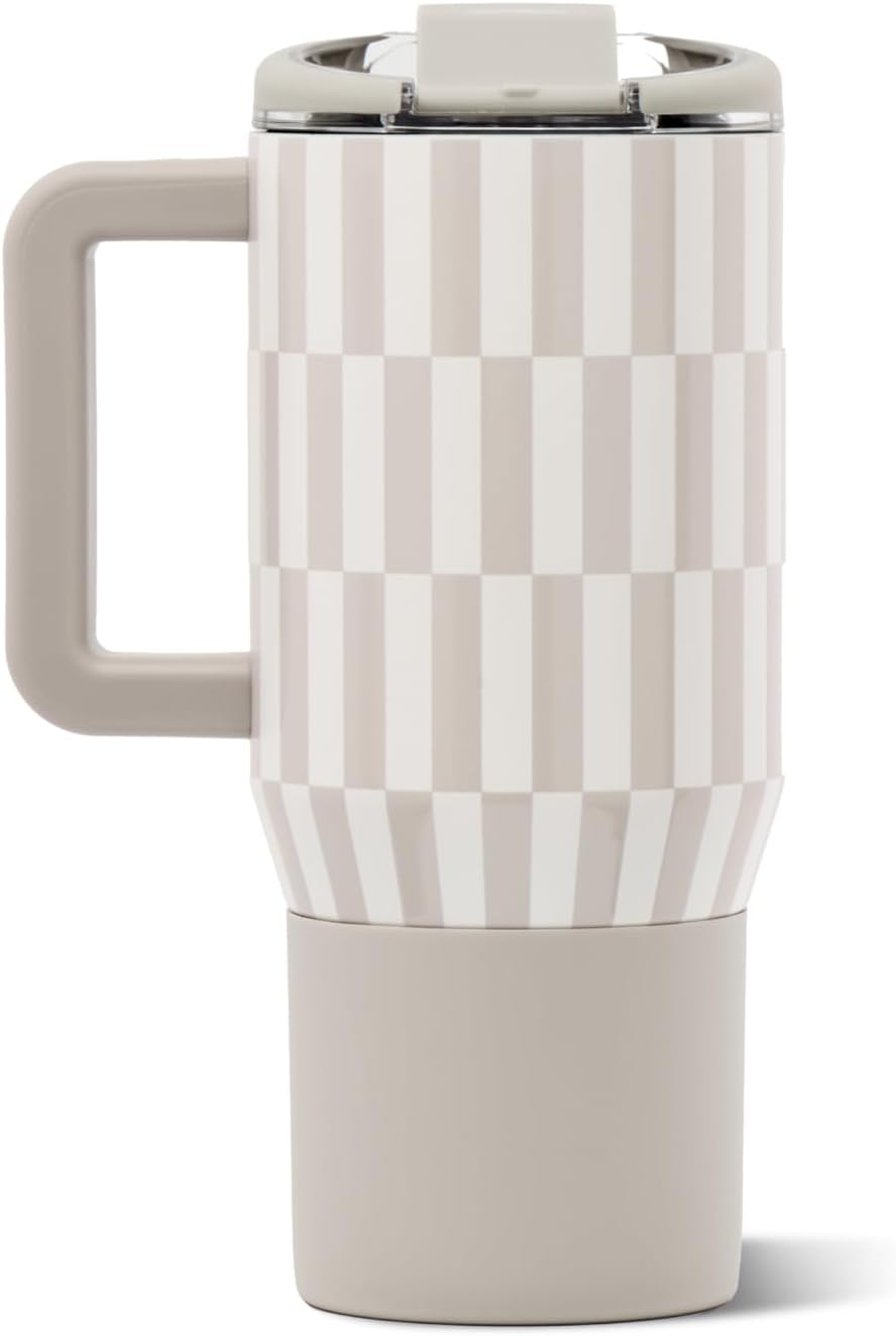 Coffee Traveler 20oz Ceramic-Lined Mug with Handle, Cascade