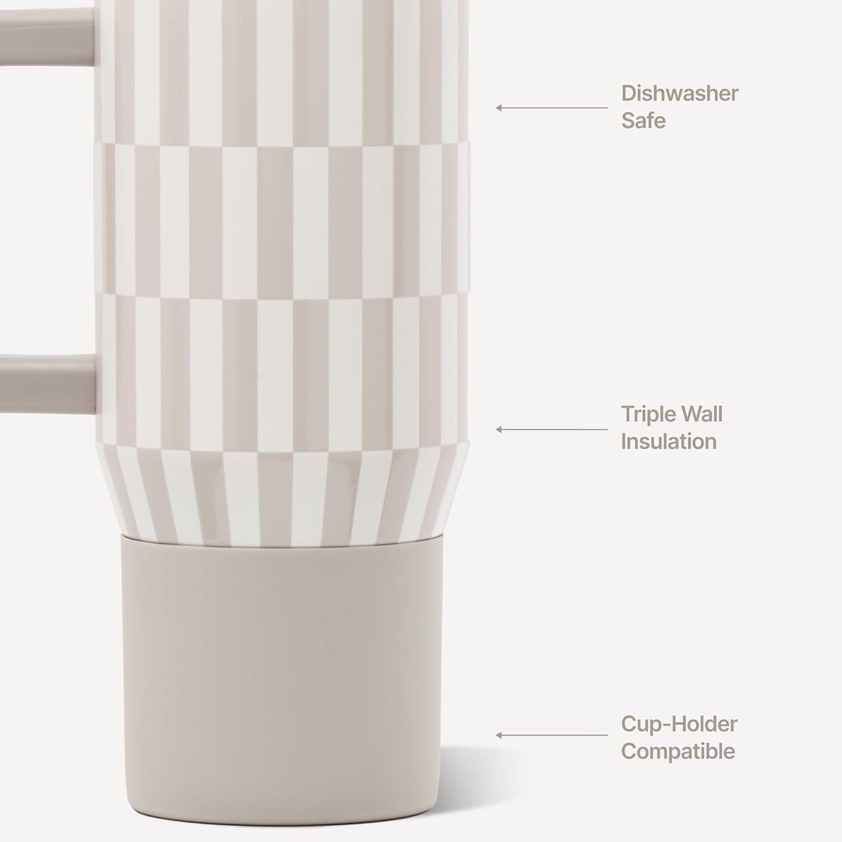 Coffee Traveler 20oz Ceramic-Lined Mug with Handle, Cascade