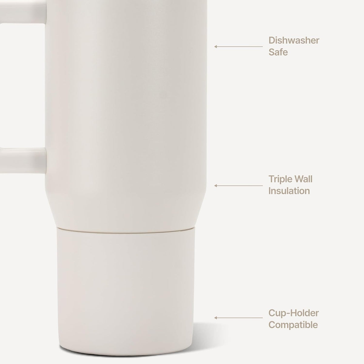 Coffee Traveler 20oz Ceramic-Lined Mug with Handle, Cascade