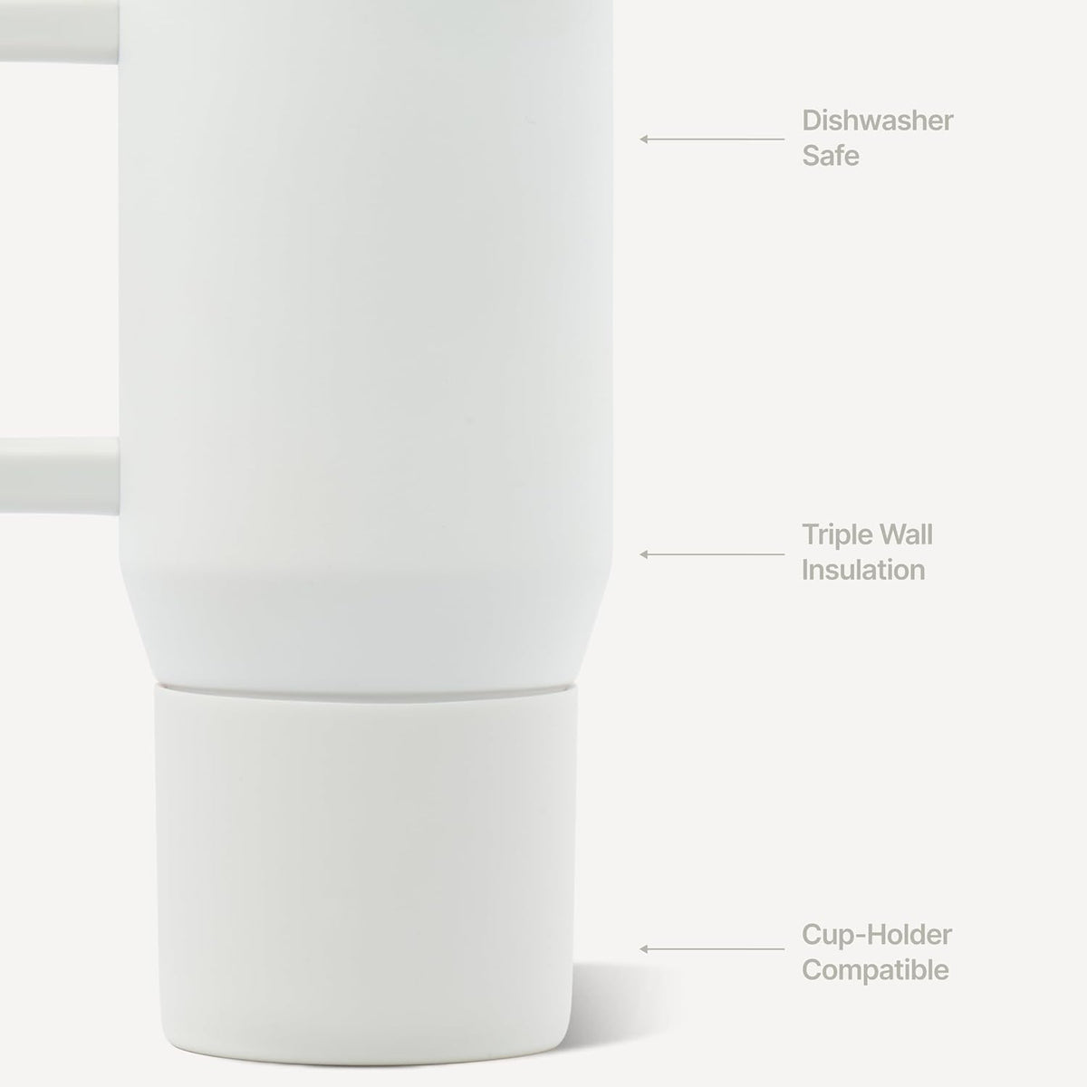 Coffee Traveler 20oz Ceramic-Lined Mug with Handle, Cascade
