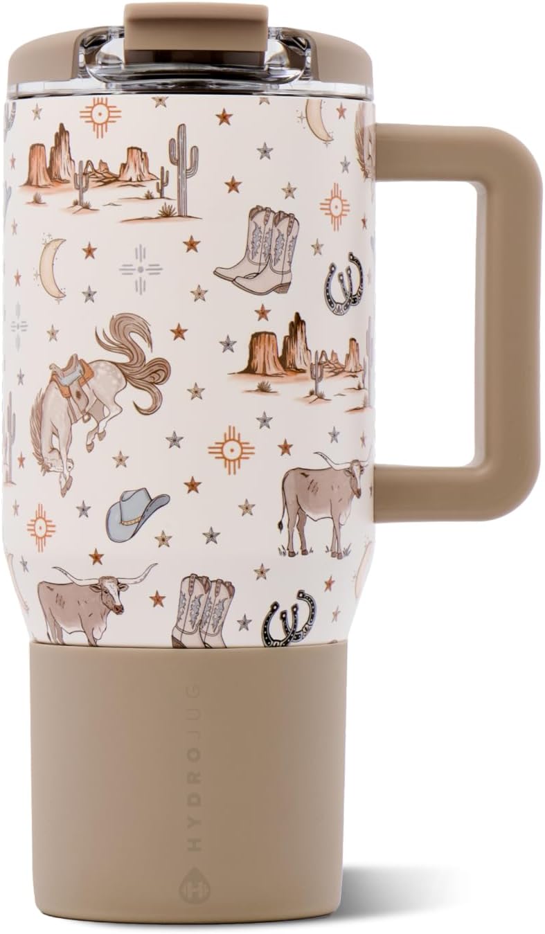 Coffee Traveler 20oz Ceramic-Lined Mug with Handle, Cascade